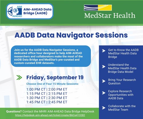 AADB Data Navigation Sessions Sept. 19
